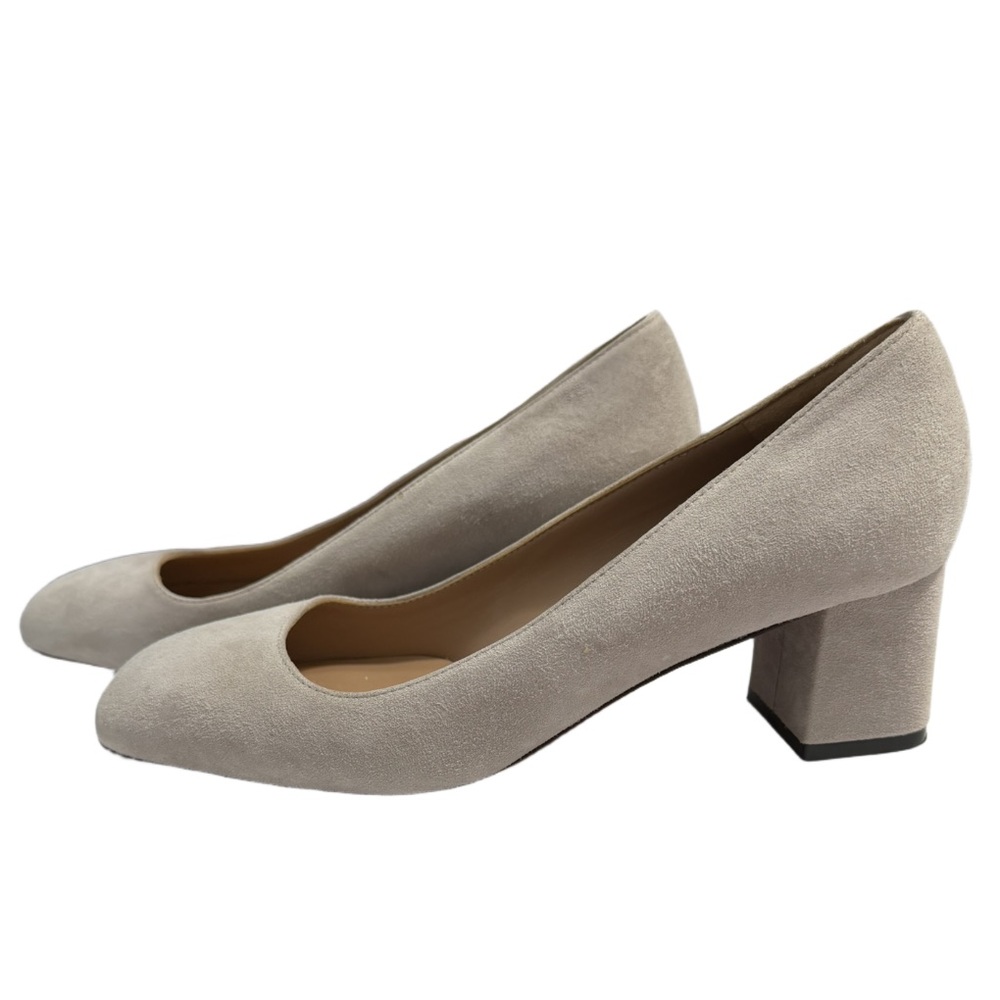Marni Leather Suede Round Toe Short Block Heels Size 8